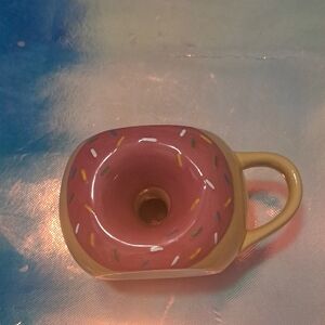 Tag Pink and Yellow Donut Mug